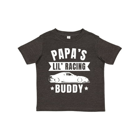 

Inktastic Papas Lil Racing Buddy Gift Toddler Boy or Toddler Girl T-Shirt
