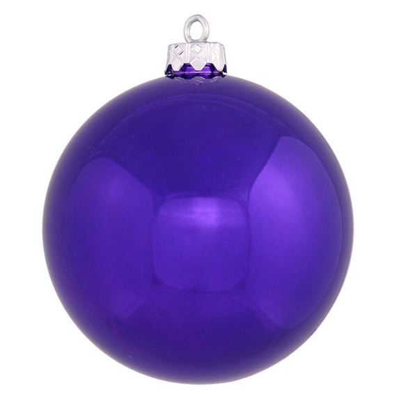 Vickerman 6 in. Shiny Ball Ornament - Set of 4