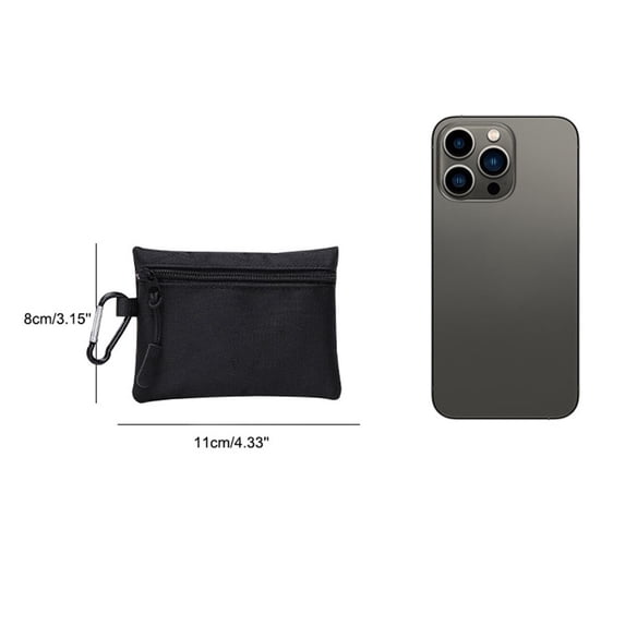 gcong Compact Keychain Card Holder And Change Pouch For Daily Use Lightweight Purse Wallet Men Women