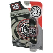Tech Deck TD Throwback Sticker Series 2 Spin Master Mini Toy Fingerboard Skateboard #5/6 - (Earth, Wind, Fire)