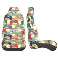 thumbnail image 2 of LAKIMCT Retro Joysticks Car Seat Covers Vehicle Front Seat Covers Universal Fit Seat Protector, 2 of 9