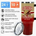 thumbnail image 2 of Generic Football Tumbler Cup - Football Gifts for Men Women - 40 OZ Insulated Stainless Steel Coffee Cup with Lid and Straw, 2 of 6