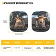 thumbnail image 6 of Renewold Funny Highland Cow Car Windshield Sunshade 2 Pack Foldable UV Ray Reflector Animal Driving Auto Front Window Sun Shade Visor Shield Shade, 6 of 6