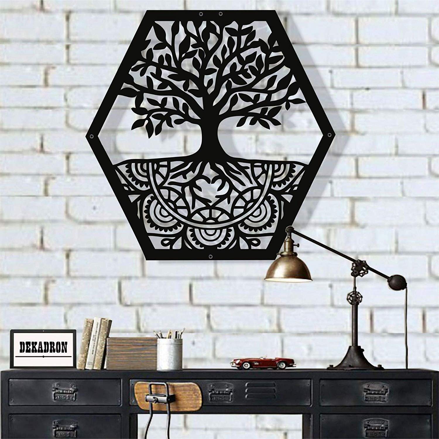 Tree of Life Decoration Metal Wall Art Wall Hangings Metal Family Tree ...