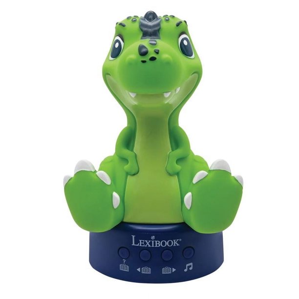 Cuentacuentos de Dinosaurios en Diseño 3D con Luz Nocturna Música y Cambio de Color 17 Cm Inglés