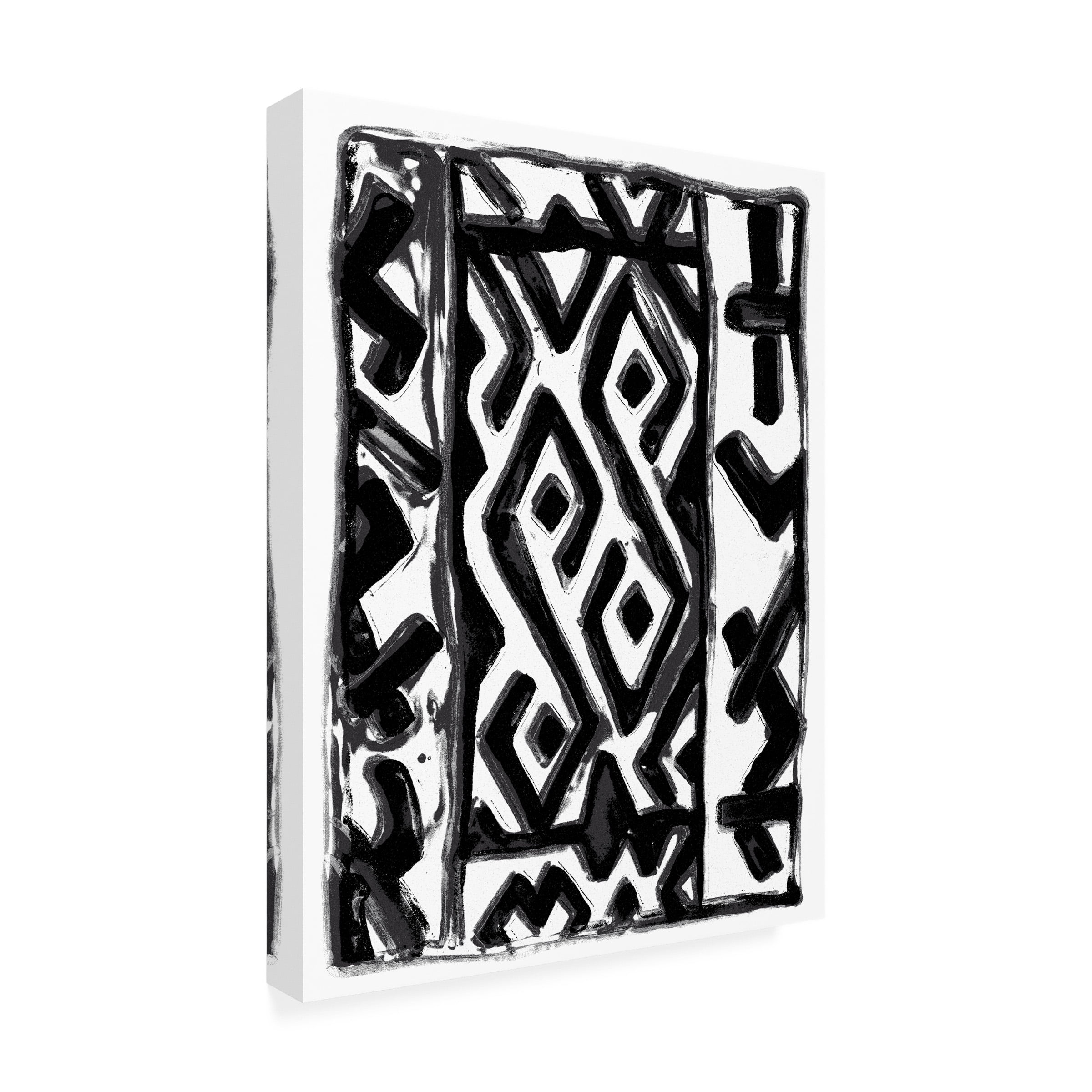Stellar Design Studio 'African Textile Woodcut V' Canvas Art