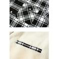 thumbnail image 3 of Chaquetas de hombre, chaqueta de camisa a cuadros de polar, chaquetas de trabajo de franela, camisa de leñador, abrigo informal con botones y bolsillos., 3 of 5
