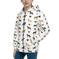 thumbnail image 2 of Kdxio Labrador Retriever Dog Pattern Kids Boys Girls Zip Up Hoodie 3D Printed Hooded Sweatshirt Hoody Coat with Pocket 7-12 Y-Small, 2 of 6