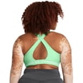thumbnail image 3 of Top Deportivo Under Armour Crossback de Impacto Medio para Mujer Talla XS Verde, 3 of 6