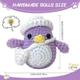 thumbnail image 2 of Purple Penguin Crochet Kit for Beginners, DIY Crochet Animal Kit for Adults, Crochet Starter Kit , Valentines Handmade Gifts for Her Him, 2 of 12