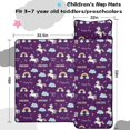 thumbnail image 5 of Unicorn and Rainbow Purple Pattern Teens Toddler Nap Mat with Pillow, Sleeping Mat Bag for Preschool Daycare 59"x22", 5 of 6