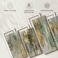 thumbnail image 6 of Elephant Stock Dripping Gold Wall Art - Horizontal Multi Panel Canvas - Living Room Wall Decor - Abstract Multi Panel - Purple And Black Decor By Tom Reeves - 54" x 27", 6 of 8