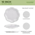 thumbnail image 2 of Platos de papel desechables compostables SUGARFIBER, 25 cm, 50 unidades, 2 of 6