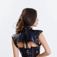 thumbnail image 4 of Ropa moldeadora Medieval renacentista Steampunk para mujer, Tops cortos de hombro gótico, accesorios con cordones, remaches de cuero Sexy, Corsés, Top, 4 of 5