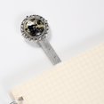thumbnail image 3 of Motorcycle theme Vintage Silver Lace-Edged Bookmark: the Gift for Bookworms and Literature Enthusiasts, 3 of 5