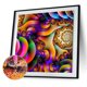 thumbnail image 1 of Cuadros Decorativos Kit de bordado de punto de cruz de pintura de diamante de taladro completo 5D DIY (Abstract07) Likrtyny embutido en tela, 1 of 9
