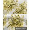 thumbnail image 6 of Eucalyptus Yellow Kitchen Valances for Windows Farmhouse Linen Window Valance Curtain for Living Room Window Treatment Stripes Bottle Flower Cactus Plant Valance Rod Pocket Topper Drape, 42 x 12 Inch, 6 of 6