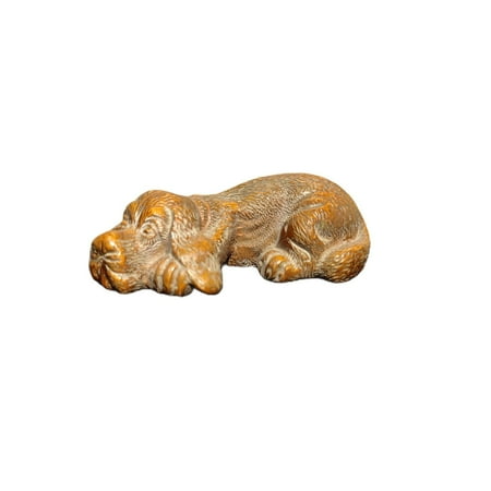 vintage carved wooden naughty Faithful dog statue wood souvenir gift home decor sculpture statue desk Study souvenir
