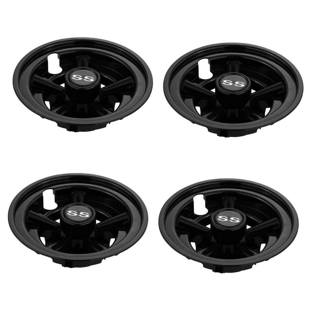 Guardoinrt 4Pcs Golf Cart Hub Caps Lightweight Compact Universal Golf Covers Cart Wheel black 8 inch