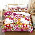thumbnail image 1 of Hot Hello Kitty Comforter Cover Set Bedding Set Digital Printed Bedding Suit EU/US Size Spring Comfortable Household Supplies, 1 of 7