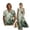 Green Tree Leaf, variant on FOR U DESIGNS Green Tree Leaf Print Matching Outfits Linen-Style Couple Clothes Sets Sleeveless Summer Dresses for Women, Men's Casual Button-Down Shirts
