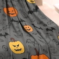 thumbnail image 3 of Vintage Halloween Elements Pattern Blanket,Comfortable Soft Flannel Throw Blanket,All Season,Warm Lightweight Blankets for Sofa Bed Couch Living Room Chair,30"x40", 3 of 4