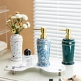 thumbnail image 4 of Modern Ceramic Soap Dispenser Lotion Bottle For Bathroom Kitchen Sink Countertop 400ml, 4 of 4