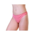 thumbnail image 4 of Angelina Women's Cotton Thong Panties with Lace Waist (12-Pack), 4 of 6