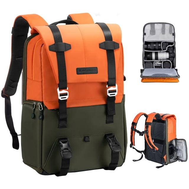 K&F Concept Camera Backpack with Raincover 20L Bags Large Capacity Case