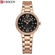 CURREN Watch Women Fashion Simple Women's Bracelet Watches Ceramic Band Quartz Wristwatch Waterproof Clock Relogio Feminino