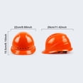 thumbnail image 6 of Rodiuiu Construction Security Helmet with Ventilation System Adjustable 4-Point Ratchet Suspension Industrial Work Head Protection ABS Hard Hat, 6 of 8