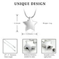 thumbnail image 2 of Little Star Urn Necklace for Ashes Holder Cremation Urn Jewelry for Memorial Urn Necklace for Women Men, 2 of 4