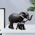thumbnail image 3 of Estatua de moderna, estatua de Animal, decorativo, adornos de oficina, figurita hecha para de jardín, soporte de TV, negro hijo Gloria Estatuilla de elefante, 3 of 8