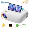 thumbnail image 2 of Everycom-miniproyector T3 para cine en casa, dispositivo de proyección portátil con pantalla LED, compatible con Android 1080, Smart Tv, 9,0 P, 2 of 4