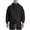 Black, variant on BADHUB Men's 1/4 Button Up Hoodies Cotton Solid Long Sleeve Casual Sweatshirts Drop Shoulder Hooded Pullver with Kangaroo Pocket Fall Savings Beige,XXXL