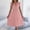 Pink, variant on BRGZLK Midi Dresses for Women Casual Fashion Solid Color Spring Summer Novel Lace V-Neck Peter Pan Collar Waist-Cinching Pleated Sleeveless Midi Dress Wedding Guest Elegant Dress Black L