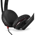 thumbnail image 3 of Paquete de 2 almohadillas para los oídos C510, fundas de repuesto compatibles con auriculares Plantronics Blackwire C510 C520 C710 C720, 3 of 5