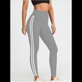 thumbnail image 4 of de Compresión para Control de Abdomen para Mujer, Pantalones de Yoga para Correr y Hacer Ejercicio con Cintura Alta. Gris M, 4 of 8