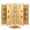 Satin Gold, variant on 4" x 4" Satin Brass Door Hinges, Stainless Steel Construction with Upgraded 304 SS Ball Bearings, Non-Removable Pin (NRP) for Modern Interior/Exterior Security, Square Corner, 3 Pack