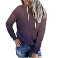 thumbnail image 2 of Brilliant Cyber/Monday Pink Womens Fashion Womens Casual Hoodies Sweatshirt Patchwork Ladies Hooded Blouse Pullove, 2 of 4