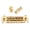 Golden, variant on CEORPER Guitar Roller Bridge Saddle Tailpiece Combo Adjustable Wraparound Bridge Set