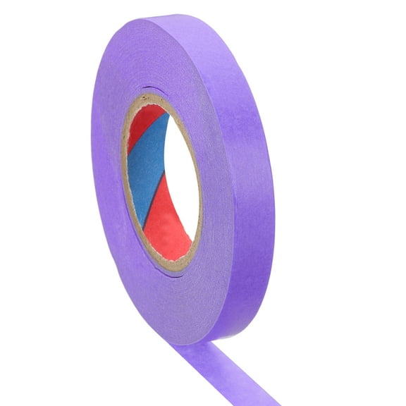 Uxcell Colored Masking Tape 1/2" x 55 Yards, Color Code Labeling Tape, Purple