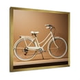 thumbnail image 5 of Designart "Cream Route Bike" Bicycle Picture Framed Canvas Art Print, 5 of 5