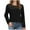 #0374-Black, variant on Ailaofu Womens Long Sleeve Shirt Spring Top Fashion Dressy Casual Tunic Sweaters Mesh Clothes Trendy Work Cute Outfits