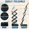 thumbnail image 2 of Brochure Display Stand Foldable Magazine Rack Metal Brochure Holder Literature Rack With Carrying Bag 4 Pockets Literature Stand For Exhibition Trade Show And Office Retail Store Black, 2 of 6