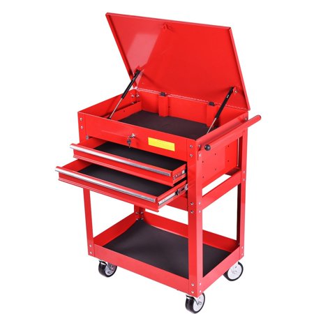 tool cart drawer rolling metal box portable mechanic chest storage cabinet toolbox lock craftsman goplus cheap cabinets walmart