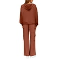 thumbnail image 3 of 2 Piece Sets for Women Fall 2025 Sweatsuits Outfits Lounge Matching Hoodie Set Travel Track Suits Winter Clothes Vermilion 2XL, 3 of 4