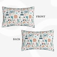 thumbnail image 2 of Lsque Eiffel Tower Pattern Pillow Case – Soft & Cozy Throw Pillow Cover, Hypoallergenic Cushion Case for Sleeping Women with Envelope Closure-16"x24", 2 of 6