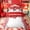 White Red, variant on Feelyou Ice Cream Baseball Twin Bedding for Kids, Candy Sprinkle Dripping Bedding Comforter Set, Polkadot Reversible, 7-Piece