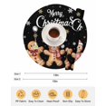thumbnail image 6 of 13 Inch Round Placemats Set of 6, Gingerbread Black Non Slip Heat Insulation PP Table Mats, Christmas Winter Snowflake Washable Place Mats for Kitchen Dining Party Table Decor, 6 of 7